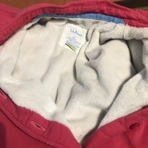 LL Bean fleece lined long sleeve shirt